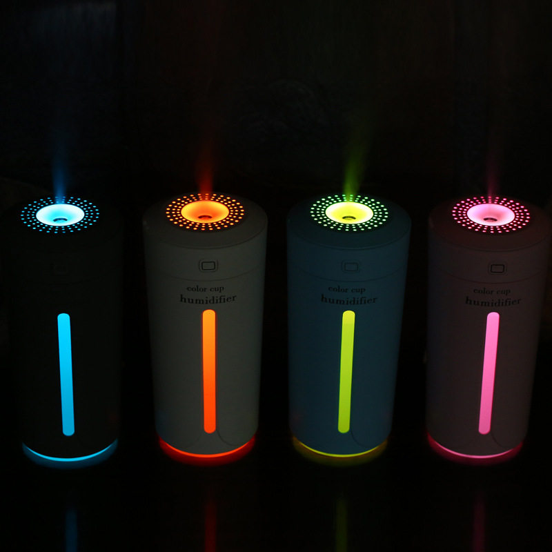 Color light cup USB charging humidifier mini mute night light air purifier car spray aroma diffuser new product