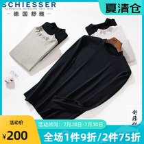 Germany Shuya pure cotton couple autumn clothes autumn and winter thick mens and womens thermal underwear half high collar 30-12220Q