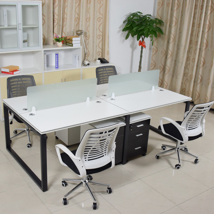 Office Furniture Staff Desk Simple Modern Staff Desk Staff Desk Working Position 4-Person Desk Combination
