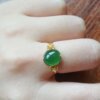 Natural Burmese Grade A Jadeite Ring Ice Jadeite