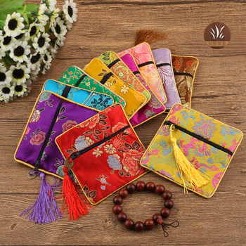 Multicolor square zipper plate play bag bracelet