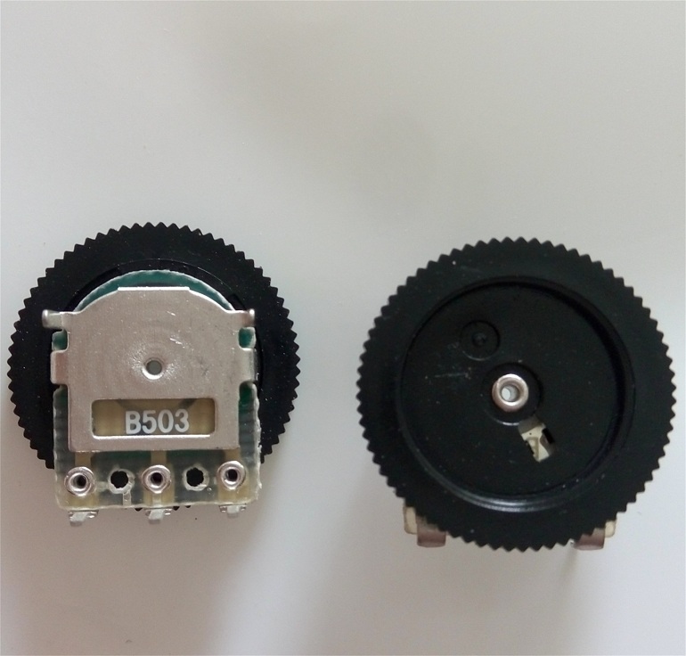 Plug-in speaker radio Single 50K 16*2MM B503 dial potentiometer gear potentiometer