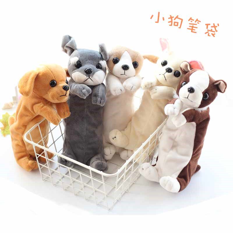 Animal Pens Bags Birthday Gifts Children Students Learn Utensils Plush Cartoon Puppies Pencil Bags Cashier Bags Send