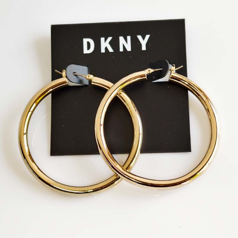 New 50mm DKNY Statement Hoop Earrings Gift Fashion Women Party