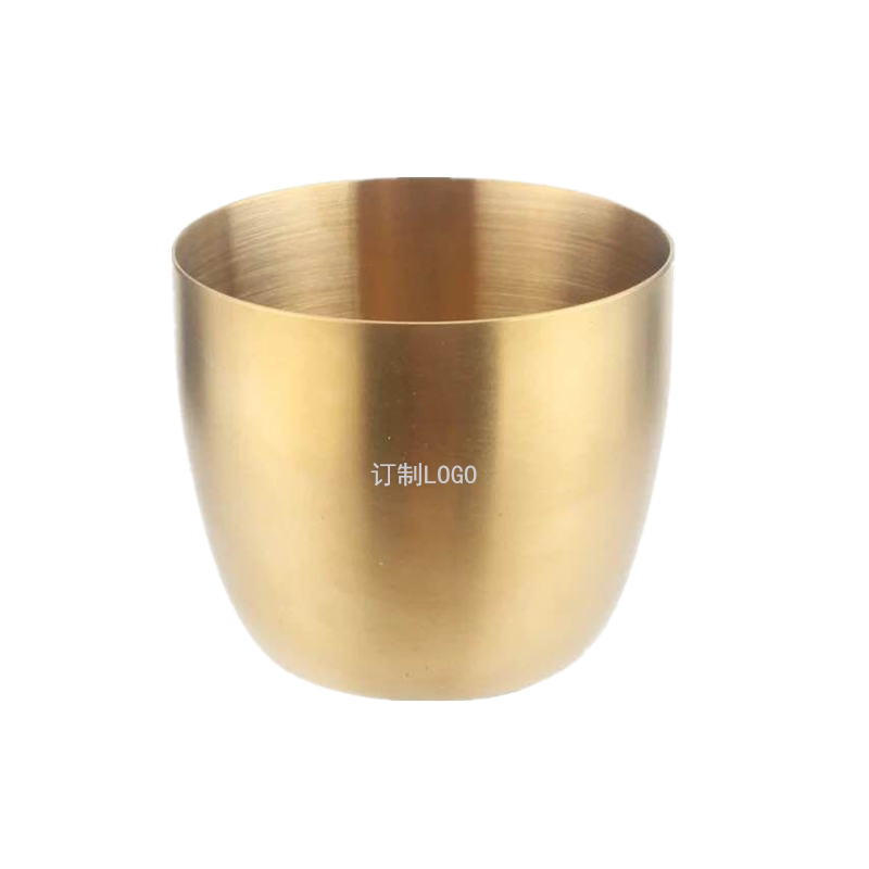 304 stainless steel drinking cup Beer cup thickened single layer cup Cold drink cup Dining room tea cup can be customized Logo
