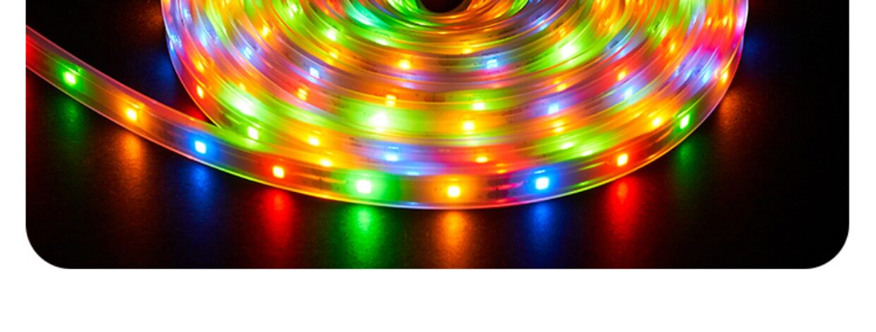Световое украшение 太阳能灯带led彩灯条户外防水超亮氛围灯串家用庭院花园阳台布置