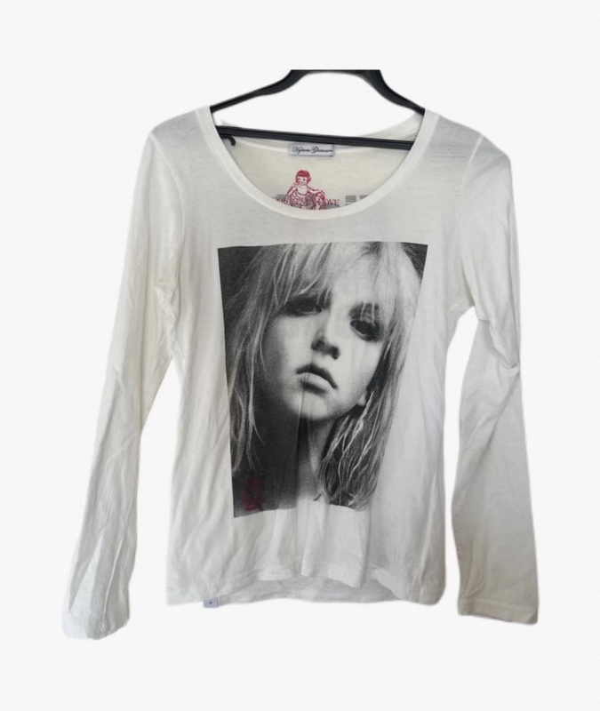 [Breaking the Rules] Hysteric Glamour Women's Portrait Print Long Sleeve T-Shirt