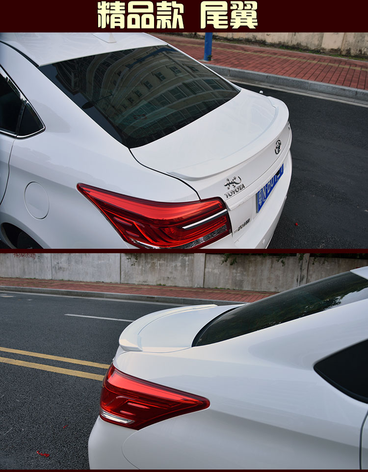 14-19 mới Toyota Vios cánh sau Toyota thích đuôi xe phía sau sửa đổi nguồn cung cấp xe trang trí đuôi gió shark
