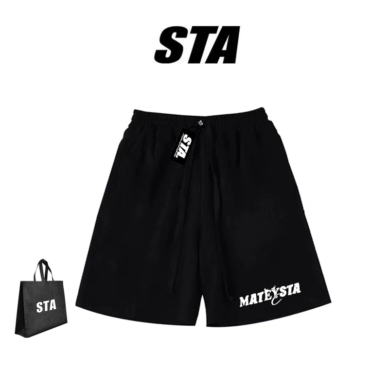 Sta American Style Trendy Brand Summer New Shorts Unisex Casual Loose Sports Five-Point Shorts Couple Beach Straight-Leg Pants Sta American Style Trendy Brand Summer New Shorts Unisex Casual Loose Sports Five-Point Shorts Couple Beach Straight-Leg Pants
