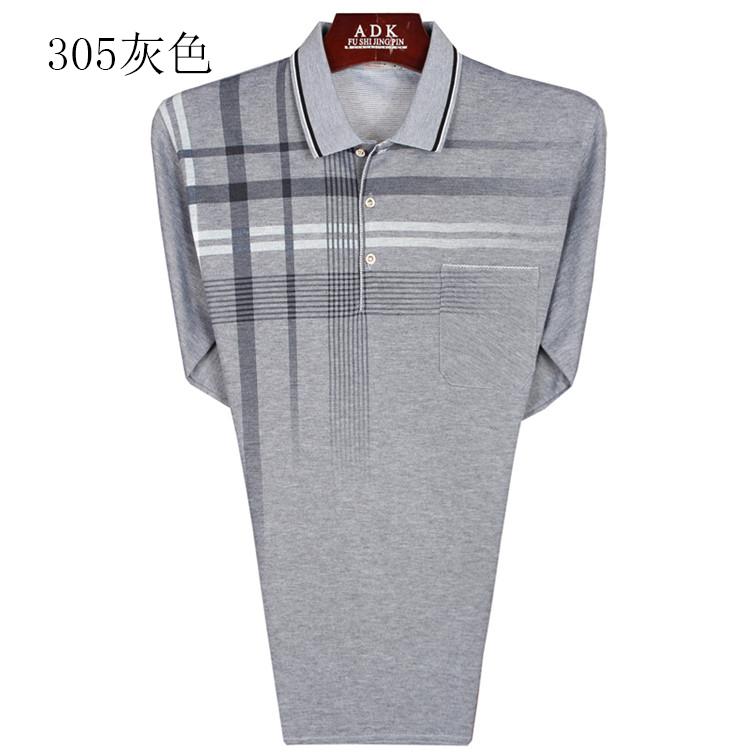 Trung niên và người đàn ông lớn tuổi của mùa thu 50-60-70 tuổi của nam giới dài tay t-shirt cha mặc quần áo cũ mùa xuân t-shirt