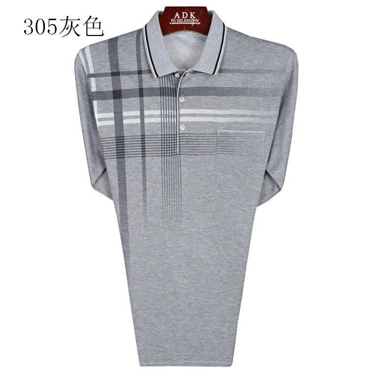 Trung niên và người đàn ông lớn tuổi của mùa thu 50-60-70 tuổi của nam giới dài tay t-shirt cha mặc quần áo cũ mùa xuân t-shirt t shirt skull