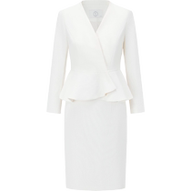 AD Celebrity Xiaoxiang Style Suit Womens Waffle New Collarless Suit Jacket Temperament Professional Wear Two-piece Skirt