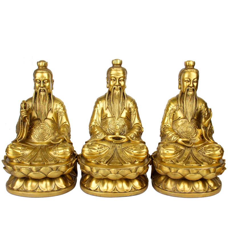 Bronze Sanqing Dau Ancestral Pendulum Pieces too Upper Laojun Pendulum Pieces of the Celestial Sky Revered of the Moral Sky Revered of the Divine Mercy