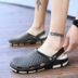 2019 xu hướng hè mới thời trang dép nam phiên bản Hàn Quốc mang đôi giày đi biển đế xuồng nam cá tính - Sandal giày tây nam đẹp Sandal