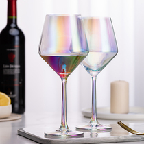 Large Crystal Burgundy wine set 2 Home decanter goblet wine glass creative European style