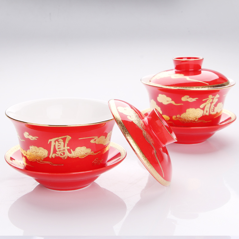 Tang Shanhong rose lead - free ipads China xi always wedding cups and saucers spoon tureen wedding festival Mid - Autumn festival dishes glaze