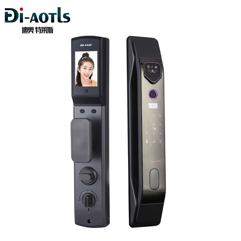 Diaotls 3D face recognition smart lock fingerprint lock home password electronic door lock