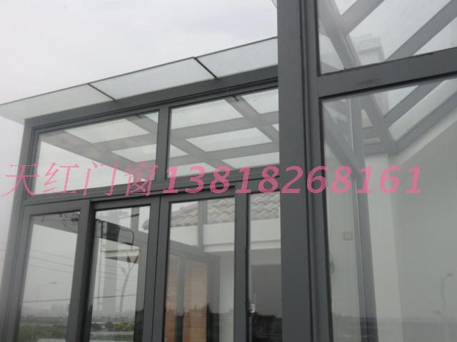 Sealed balcony double soundproof doors and windows Aluminum alloy greenhouse Curved greenhouse beveled greenhouse Double glass