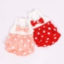 Hai mảnh polka dot sling dễ thương nơ búp bê váy thú cưng quần áo mèo chó quần áo - Quần áo & phụ kiện thú cưng áo phao cho chó