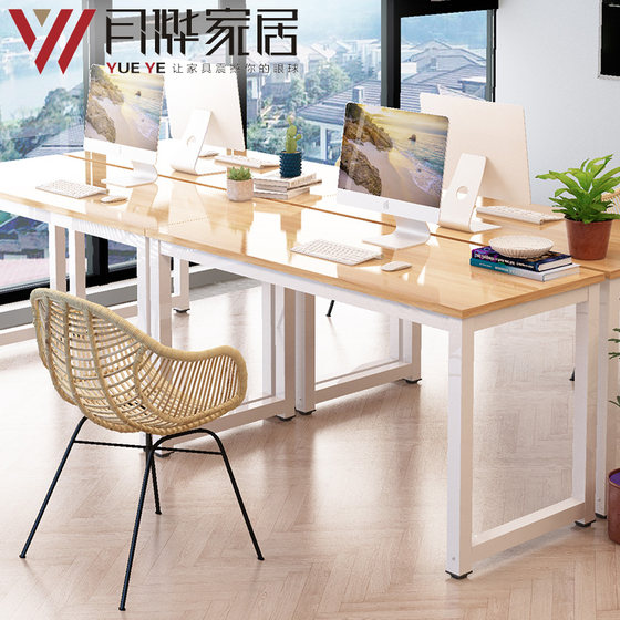 Simple bedroom desktop home computer desk work long strip square office study small book double e-sports easy to install