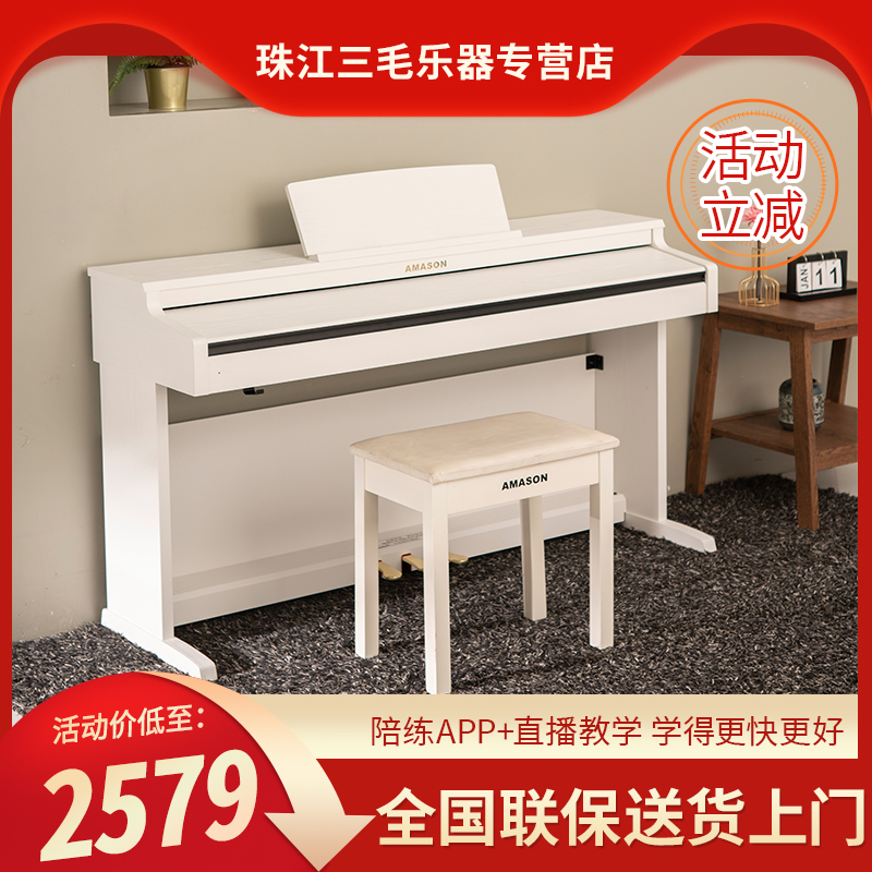 Pearl River Piano Flagship Official Authorised Aijassen Home Beginology Introductory Professional Digital Electronic Organ 88 Key HAMMER