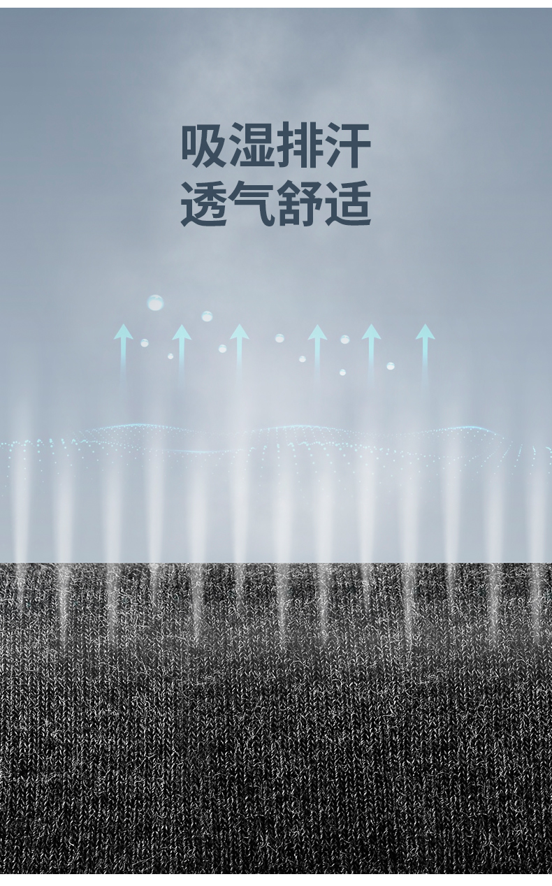 卡帝乐鳄鱼 男士秋冬厚款 竹纤维防臭中筒袜 图2