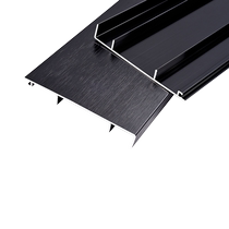 Aluminum alloy baseboard 4cm 6 8 10cm engineering minimalist baseboard stainless steel black metal baseboard