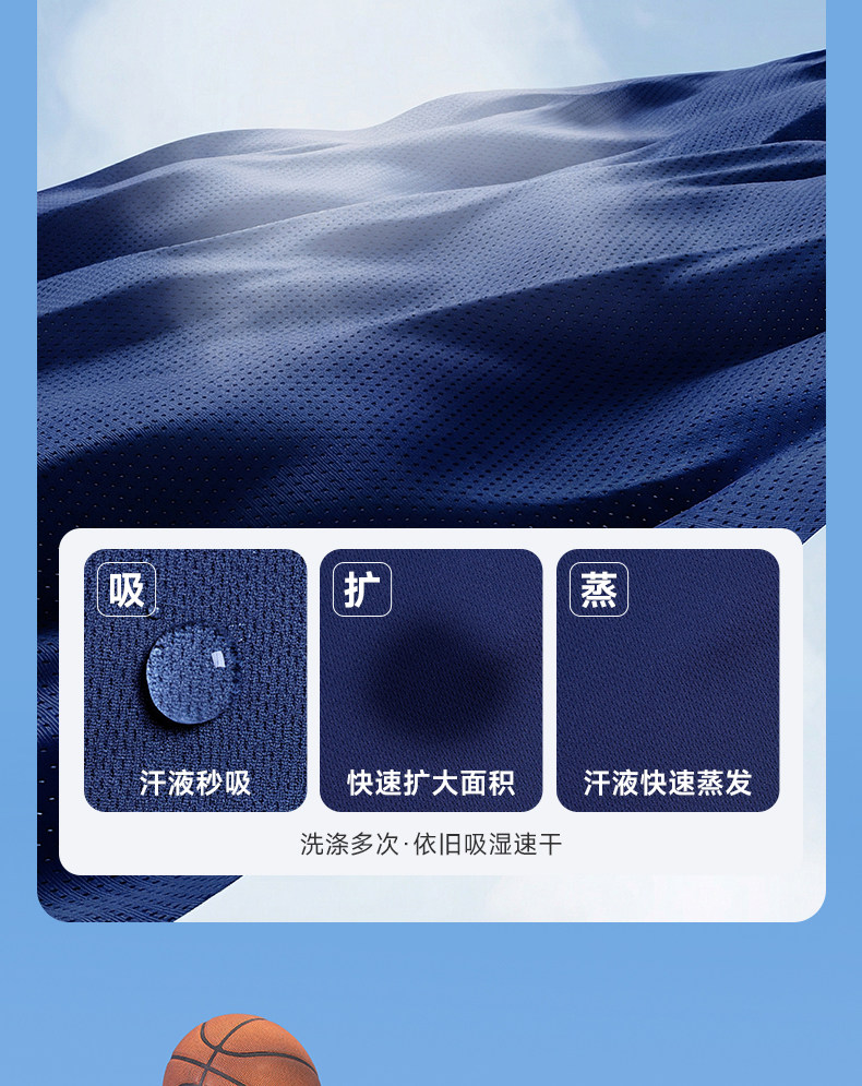 乔丹童装男童篮球服速干套装2026夏季新款运动服背心儿童球服夏装 — 3