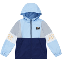 Jordan Childrens Clothing Boys Jackets Spring and Autumn 2024 New Spring Clothes Childrens Jackets Medium and Large Childrens Sports Windbreakers Thin