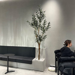Nordic Real Olive Tree Artificial Tree Living Room Indoor Floor-Standing Bonsai Artificial Tree Fake Tree Fake Green Plant