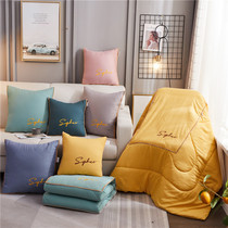 Simple pillow quilt office dual-use nap pillow air conditioning blanket car multi-function pillow cushion