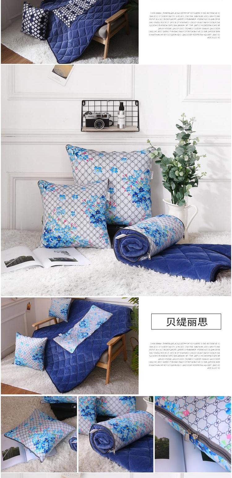 Mùa đông đệm gối chăn kép sử dụng xe san hô nhung văn phòng đệm sofa gối là gối nhỏ - Trở lại đệm / Bolsters goi sofa