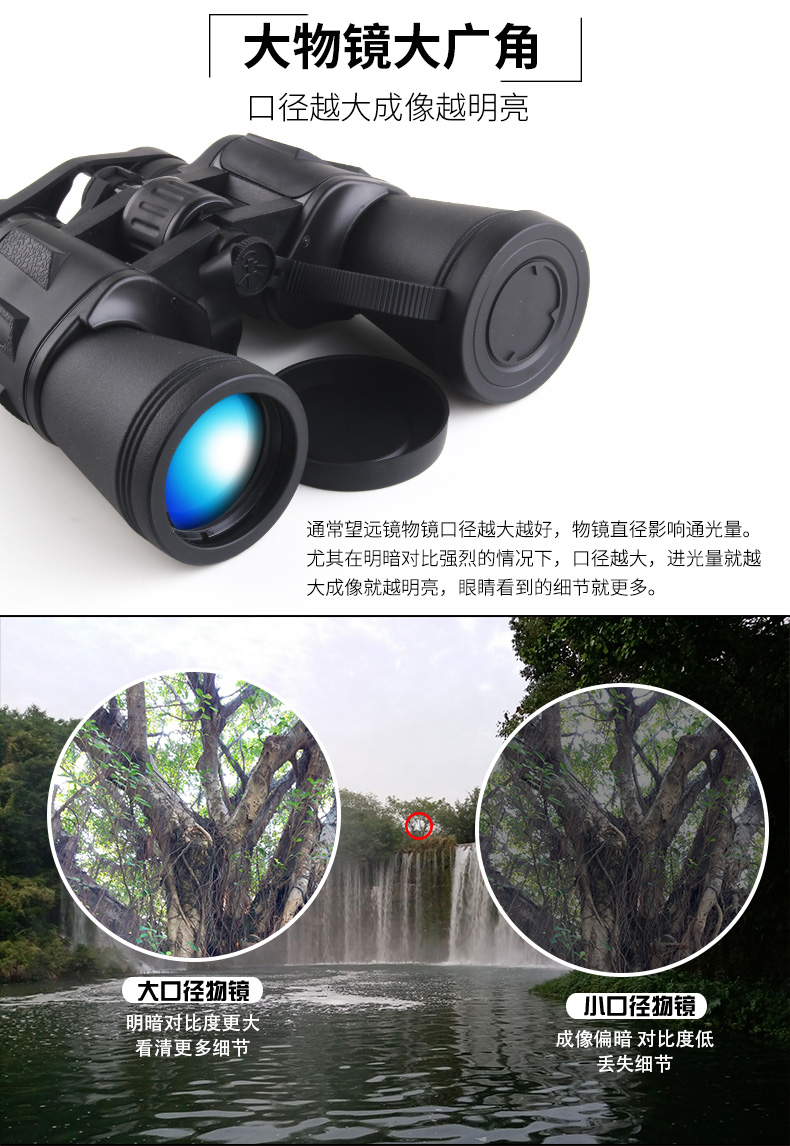 Kính viễn vọng độ phân giải cao tầm nhìn ban đêm 10.000 mét người dùng quân sự bên ngoài buổi hòa nhạc nữ mini ống nhòm kính - Kính viễn vọng / Kính / Kính ngoài trời ống nhòm du lịch