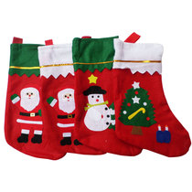Hipo Christmas Decoration Christmas Socks Bag Gift Bag Gift Bag Large Santa Socks Pendant