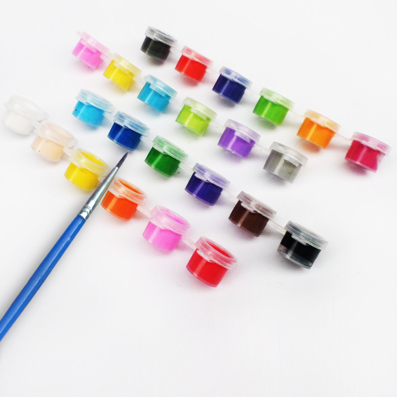 Hibao 3ml Six Colors 12 Color Simple Installed Propylene Paint Color Send Painting Pen Children Kindergarten Art Diy Painting-Taobao
