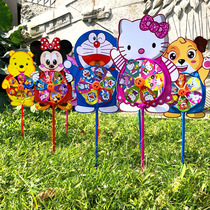 Xibao printed cartoon thickened pvc outdoor windmill Festival childrens toys gifts kindergarten Park real estate decoration