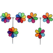 Xibao six-color colorful cloth windmill outdoor real estate advertising Scenic Park Kindergarten activity decoration photo props
