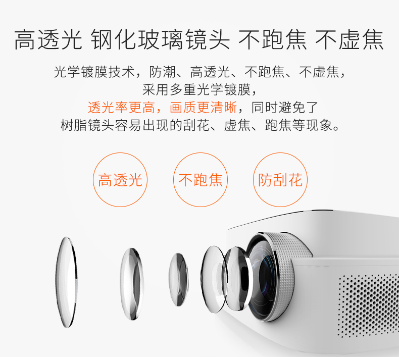 e Máy chiếu Jiale Q7 wifi không dây tại nhà rạp hát HD văn phòng 1080P điện thoại di động không dây với màn hình - Máy chiếu