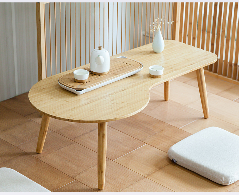 nhà Orange hiện đại đồ nội thất tối giản nhỏ bàn cà phê phân tre đa chức năng ban tatami bàn cà phê bàn ​​nhỏ - Bàn trà bàn ghế sofa phòng khách nhỏ