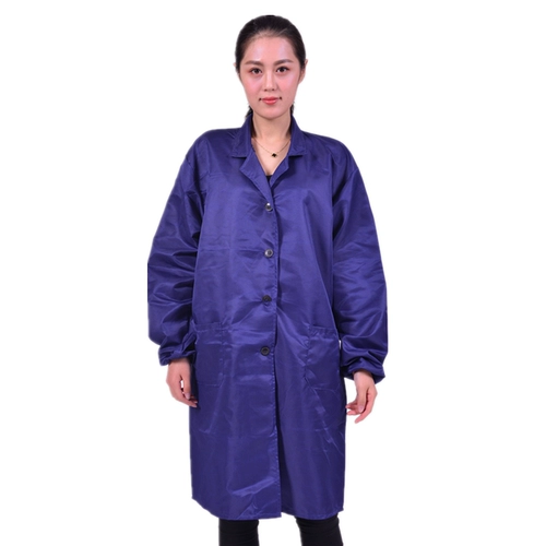 蓝大褂工作服男长迷彩大褂搬运防尘服仓管加绒耐脏养殖罩衣劳保服