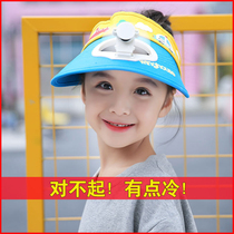 Fan Cap USB Charging Childrens Cap for Girls Empty Top Cap for Boys Summer Sun Visor Sunscreen adjustable