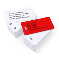 Valve sign PVC optical cable listing cable sign power plant valve sign 70*80 plastic hanging tag