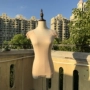 Bộ đếm chính hãng Fendi Shi gợi cảm ren ngắn tay màu rắn cổ tròn lớn chạm đáy áo sơ mi nữ bằng nhựa áo định hình nam 