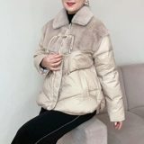 Бархатный пуховик для матери, куртка, в западном стиле, для среднего возраста