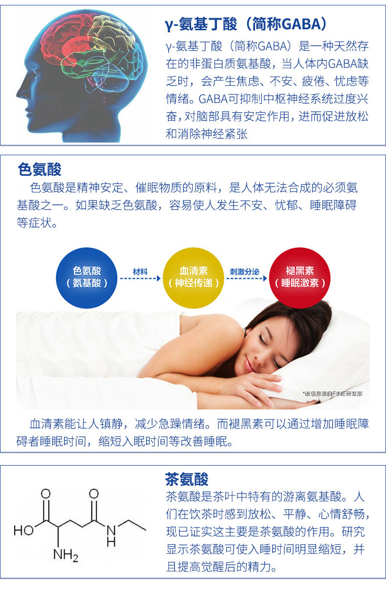 日本 Fine 深度助眠氨基酸冲剂 3.1g*30条*2件 图7