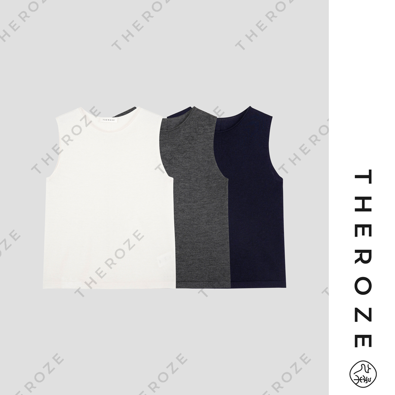 Zhirou【Cloud Vest】Fashionable and Versatile Skin-Friendly Cashmere Knitted Vest Casual Rolled Edge Round Neck Sleeveless Top Zhirou【Cloud Vest】Fashionable and Versatile Skin-Friendly Cashmere Knitted Vest Casual Rolled Edge Round Neck Sleeveless Top