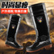 Fort Loudoun over-the-knee high men's rain boots long rubber overshoes water shoes tendon sole non-slip rain boots plastic shoes men's shoes