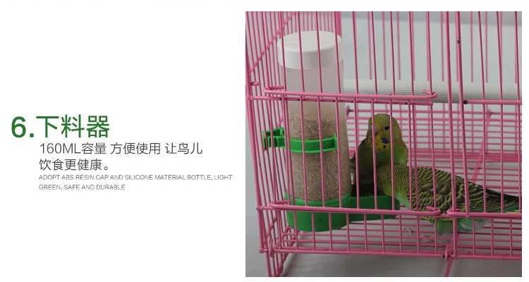 Chim và chim với nước uống tự động rầy vẹt chim vẹt bát chống nước tưới chai nước cung cấp chim - Chim & Chăm sóc chim Supplies lồng trần cu gáy