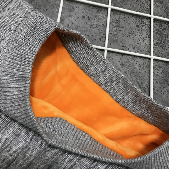 Áo len nhung nữ 2018 mới mùa thu đông mới nửa cổ cao tay dài Áo hoodie dày ấm Hàn Quốc thời trang nữ