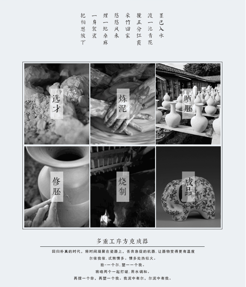 Ceramic elephant furnishing articles a lucky feng shui decoration in jingdezhen blue and white porcelain home sitting room and the creative process act the role ofing is tasted